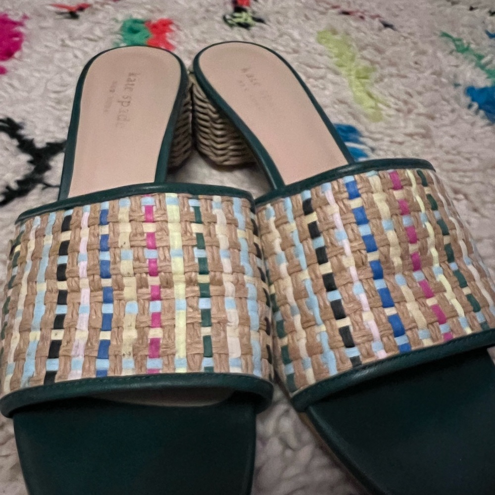 Kate spade rainbow slides hot sale